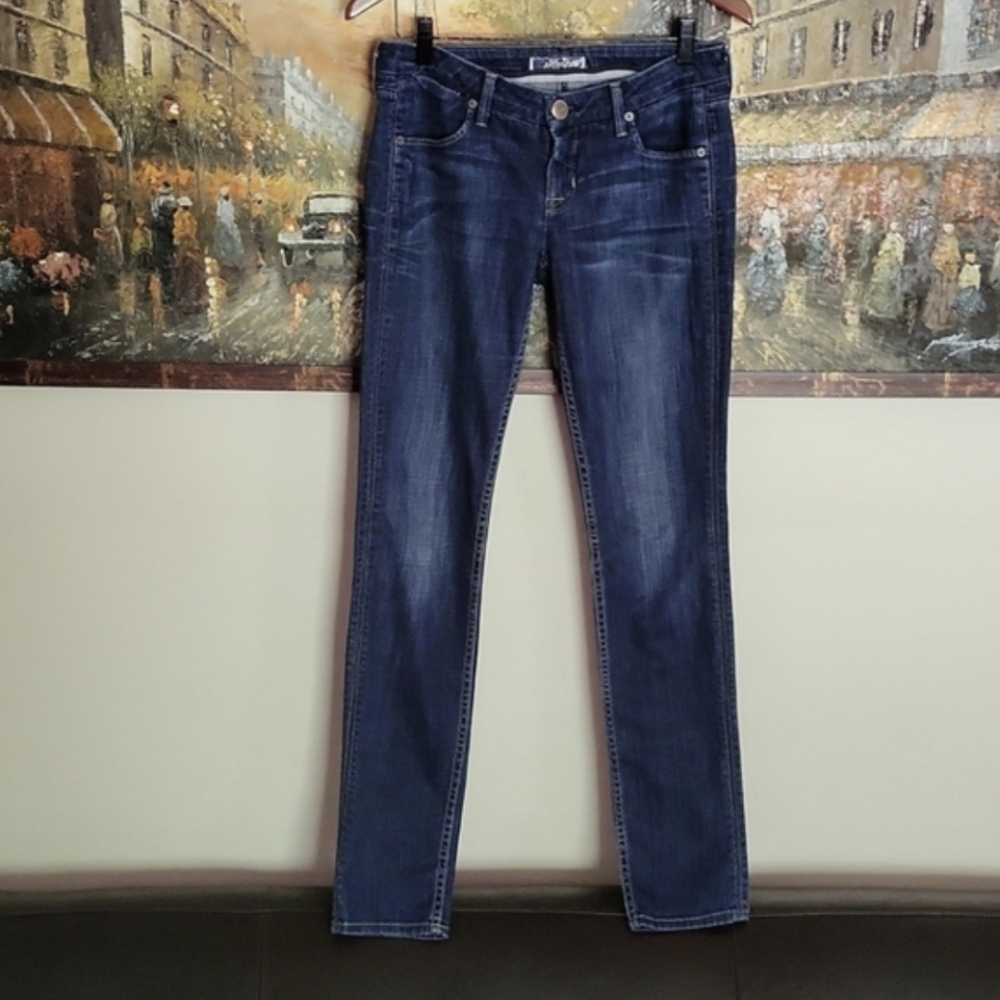 Hudson Jeans Dark Blue Low-Rise Skinny Women's Jeans